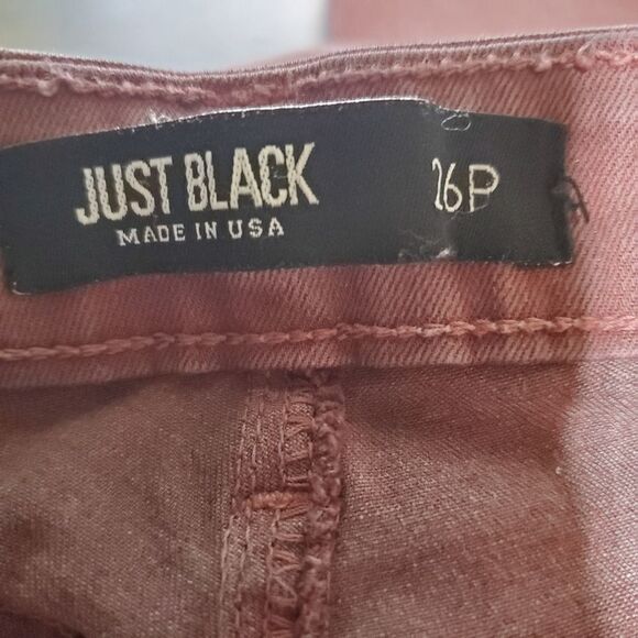 Just Black Redish Purple Jeans (26P) - Picture 5 of 5